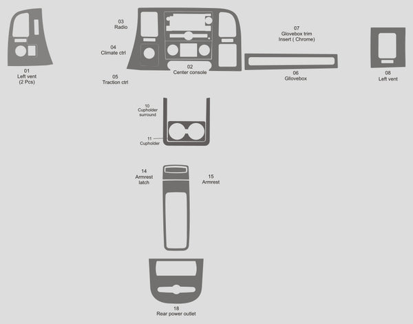 Chevrolet Silverado 1500 (Extended Cab) | 2007-2013 | Dash kit (Signature) | #CHSI07SGN