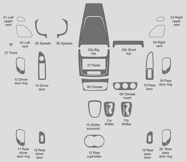 Dodge Avenger (Sedan) | 2011-2013 | Dash kit (Full) | #DOAV11INF