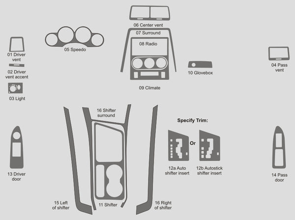 Dodge Challenger (Coupe) | 2011-2014 | OEM Complement | #DOCH11INF