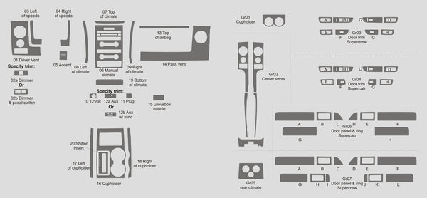 Ford F-150 (Regular Cab) | 2009-2012 | Dash kit (Full) | #FOF109INF