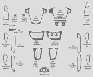 Ford Focus (berline) | 2012-2014 | Kit tableau de bord (complet) | #FOFO12INF