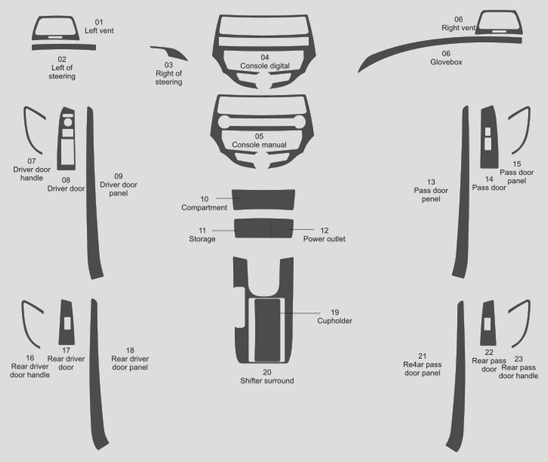 Honda Accord (Sedan) | 2008-2012 | Dash kit (Full) | #HOAC08INF