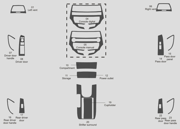 Honda Accord (Sedan) | 2008-2012 | Dash kit (Signature) | #HOAC08SGN