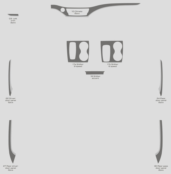 Pilote Honda (VUS) | 2016-2023 | Kit tableau de bord (Signature) | #HOPI16SGN