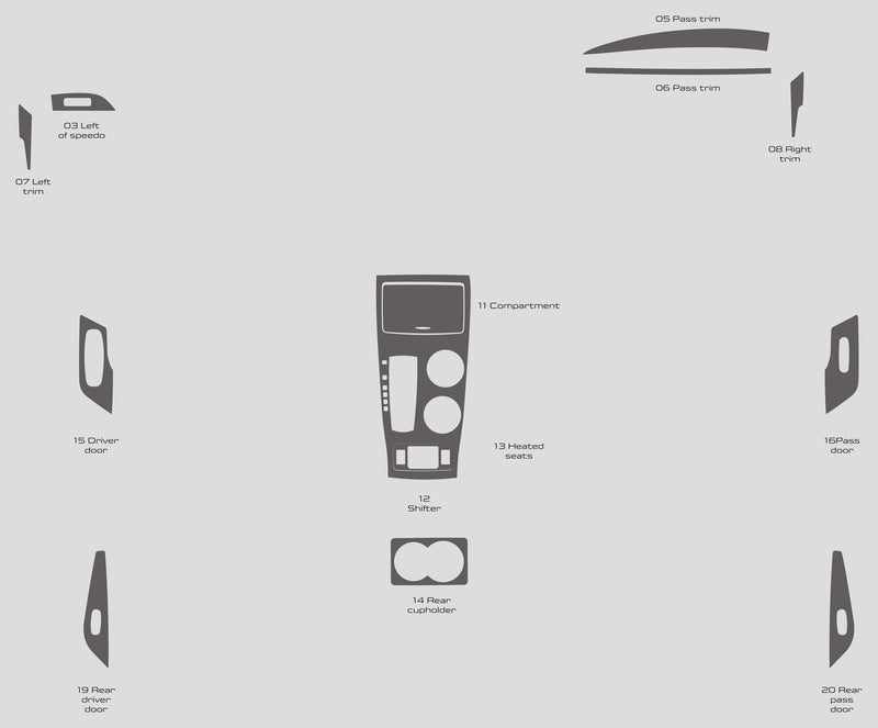 Nissan Altima (berline) | 2016-2018 | Kit tableau de bord (Signature) | #NIAL16SGN