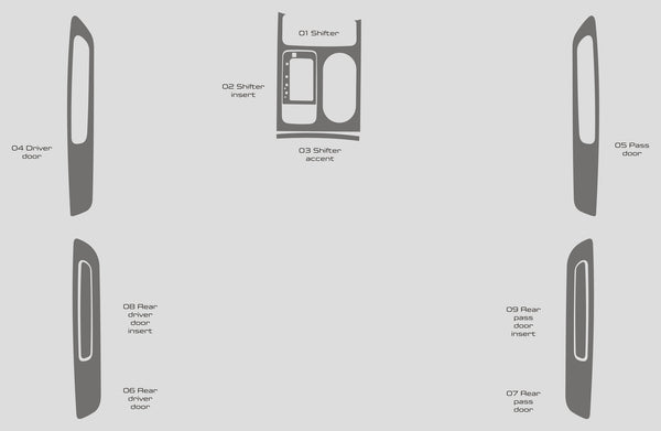 Kia Sedona (Minifourgonnette) | 2016-2021 | Kit tableau de bord (Signature) | #KISE16SGN