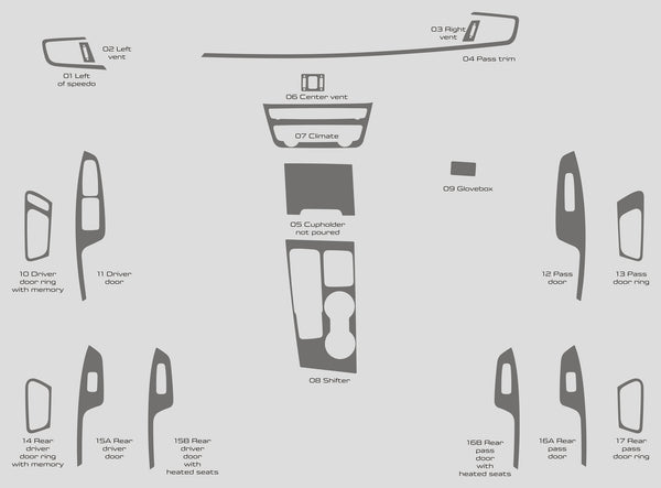 Kia Optima (berline) | 2018-2020 | Kit tableau de bord (complet) | #KIOP18INF