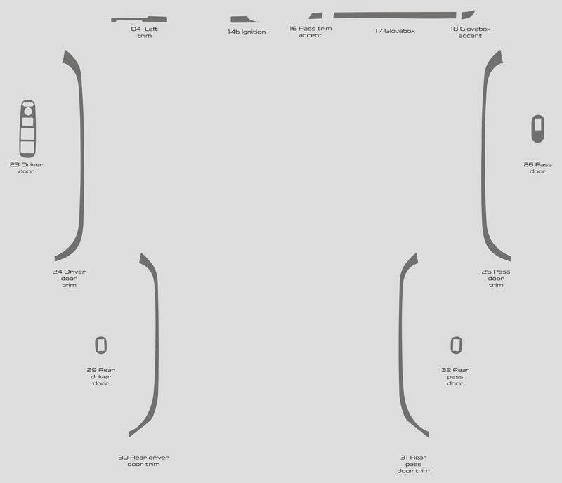 Honda HR-V (VUS) | 2016-2022 | Kit tableau de bord (Signature) | #HOHR16SGN2