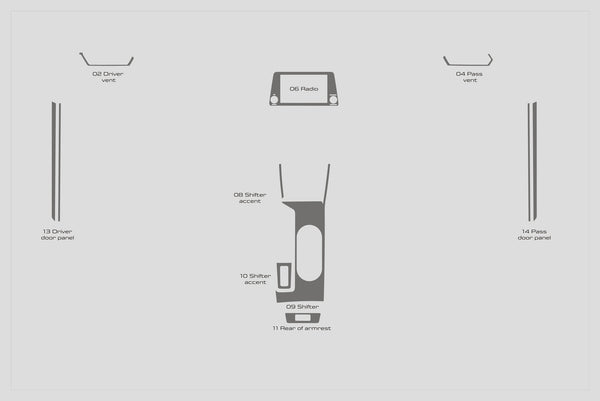 Nissan Altima (berline) | 2019-2022 | Kit tableau de bord (Signature) | #NIAL19SGN