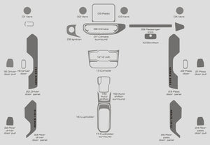 Jeep Wrangler illimité (VUS) | 2018-2023 | Kit tableau de bord (complet) | #JEWR18INF