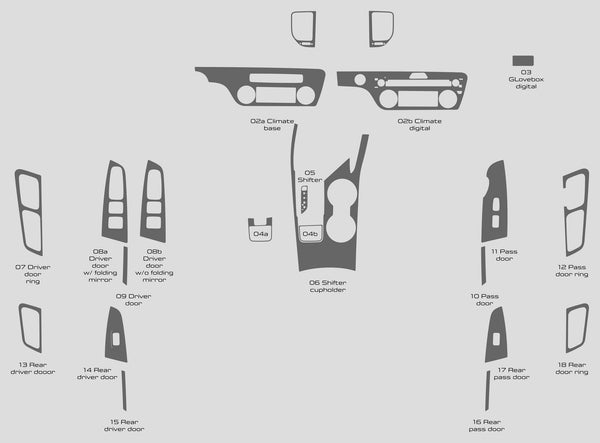 Kia Sportage (VUS) | 2020-2022 | Kit tableau de bord (complet) | #KISP20INF