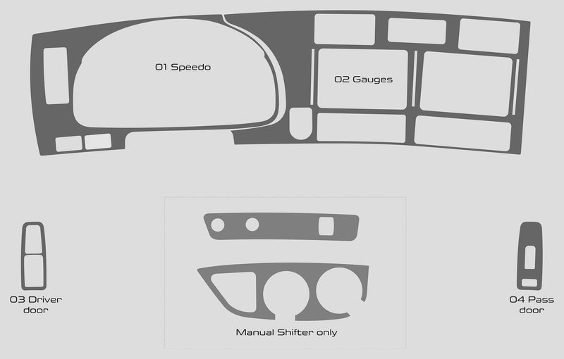 Kenworth T680 (Camion) | 2013-2021 | Kit tableau de bord (complet) | #KET613INF