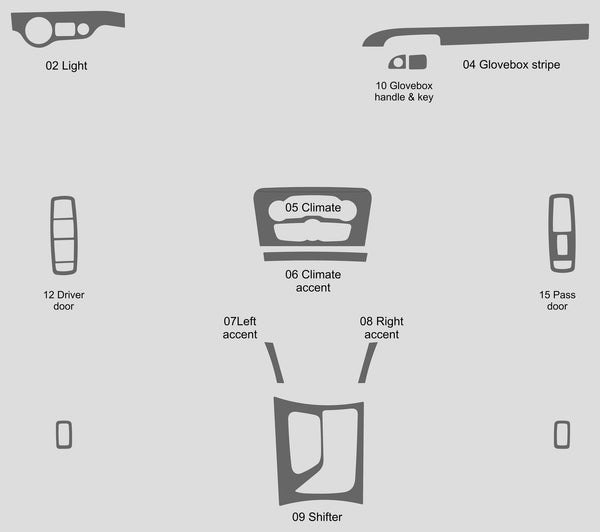 Dodge Charger (Sedan) | 2015-2023 | Dash kit (Signature) | #DOCR15SGN