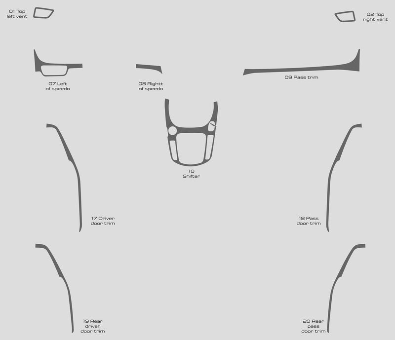 Kia Seltos (SUV) | 2021-2023 | Kit tableau de bord (Signature) | #KISS21SGN