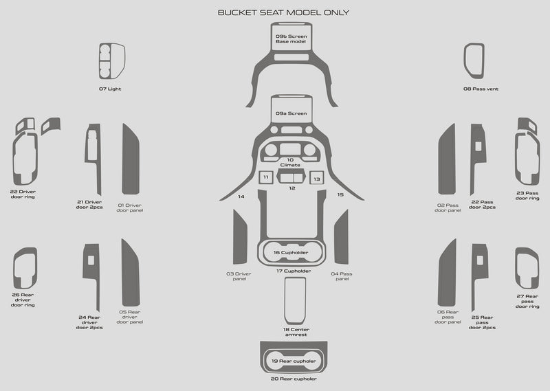 Chevrolet Silverado 1500 (Regular Cab) | 2019-2021 | Dash kit (Full) | #CHSU19INF