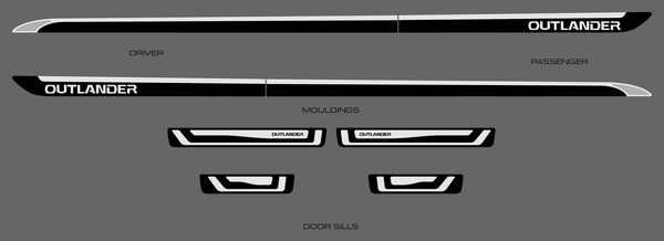 Mitsubishi Outlander (SUV) | 2018-2021 | Exterior Trim | #LUXOU16PPP