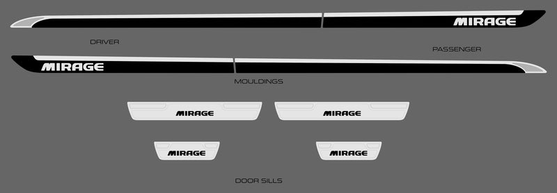 Mitsubishi Mirage G4 (Sedan) | 2018-2024 | Exterior Trim | #LUXMI16PPP