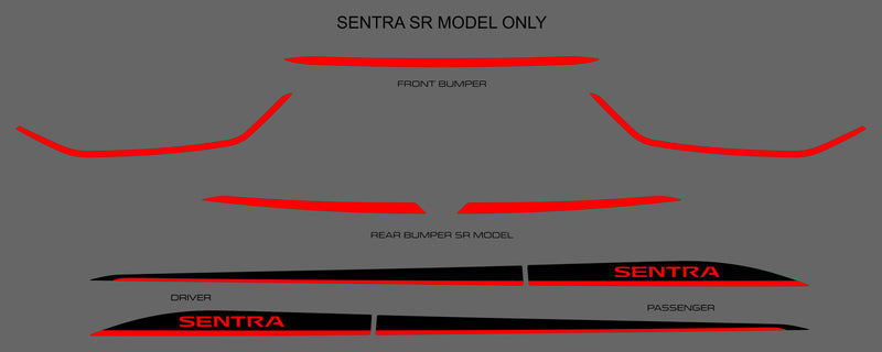 Nissan Sentra (Sedan) | 2020-2024 | Rocker (2Tone) | #NISE20RIK
