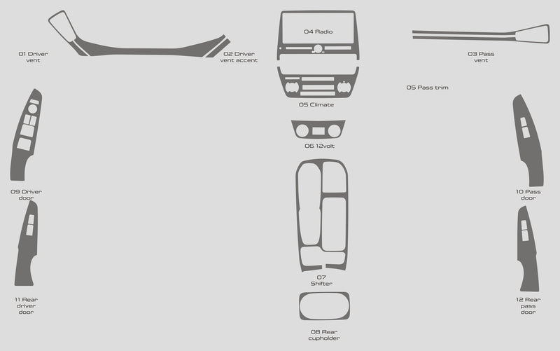 Hyundai Ioniq Electric (Hatchback) | 2020-2021 | Dash kit (Full) | #LUXIE20INF