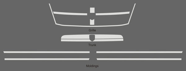 Dodge Grand Caravan (Minifourgonnette) | 2008-2010 | Garniture extérieure | #DOCA08EXT