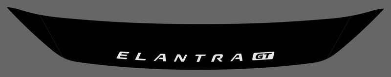 Hyundai Elantra GT (Hatchback) | 2018-2021 | Hood Deflector w/logo | #LUXEG18DEL