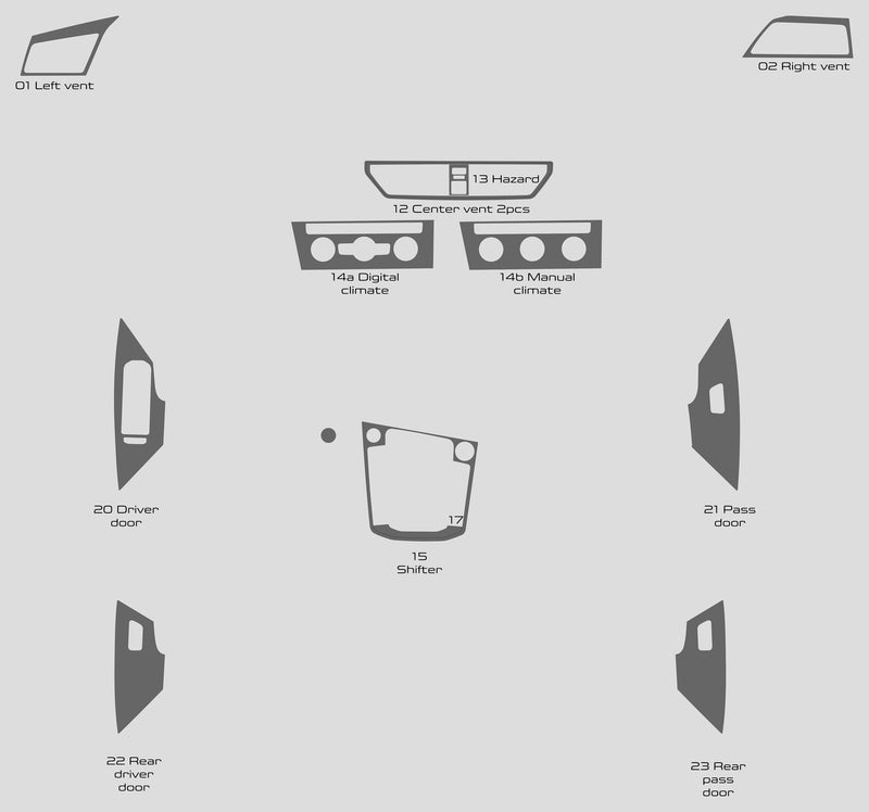 Volkswagen Jetta (Sedan) | 2019-2024 | Dash kit (Signature) | #VOJE19SGN