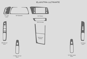 Hyundai Elantra (Sedan) | 2021-2023 | Dash kit (Full) | #LUXEU21INT