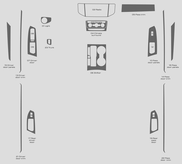 Volkswagen Atlas (SUV) | 2018-2023 | Dash kit (Full) | #VOAT18INF