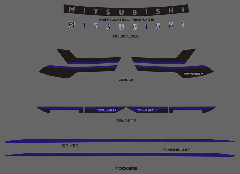 Mitsubishi Outlander PHEV (VUS) | 2018-2022 | Ensemble à bascule | #LUXOP18PK1