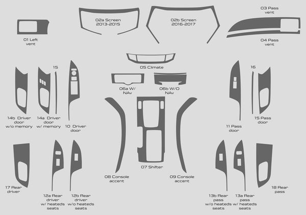 Honda Accord (Sedan) | 2013-2017 | Dash kit (Full) | #HOAC13INF