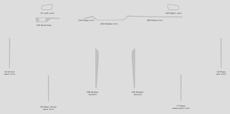 Honda Civic (berline) | 2022-2023 | Kit tableau de bord (Signature) | #HOC422SGN