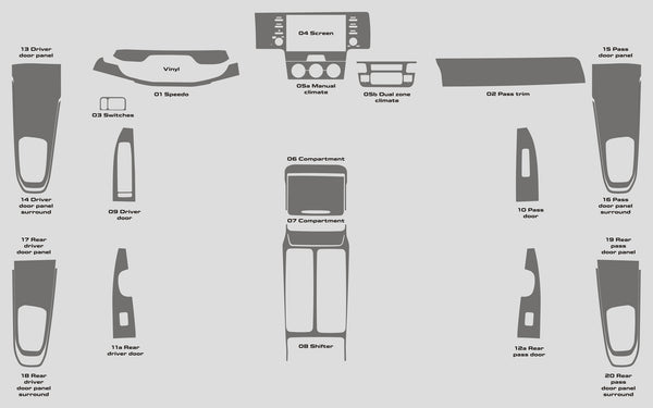 Kia Sorento (VUS) | 2021-2023 | Kit tableau de bord (complet) | #KISR21INF