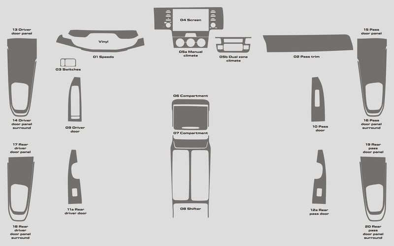 Kia Sorento (VUS) | 2021-2023 | Kit tableau de bord (complet) | #KISR21INF