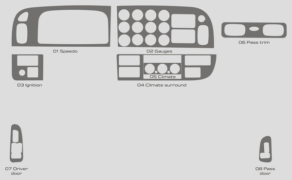 Peterbilt 365 (Truck) | 2022-2024 | Dash kit (Full) | #PE3622INF