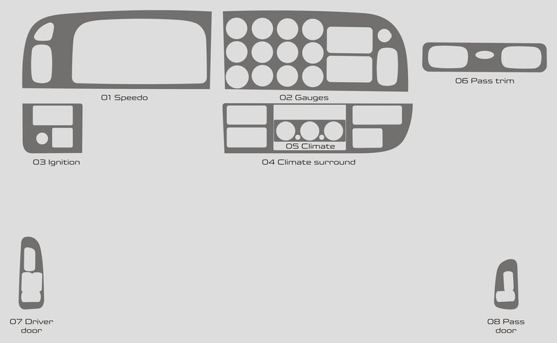 Peterbilt 389 (Truck) | 2022-2024 | Dash kit (Full) | #PE3622INF