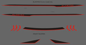 Hyundai Elantra (Sedan) | 2021-2023 | Rocker (2Tone) | #LUXEN21RIK