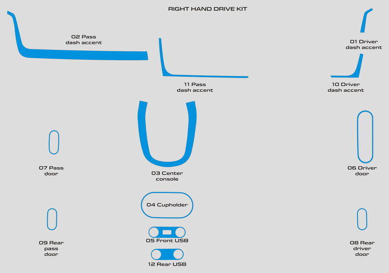 Hyundai Ioniq 5 (VUS) | 2022-2023 | Kit tableau de bord (Signature) | #HYI522SG2