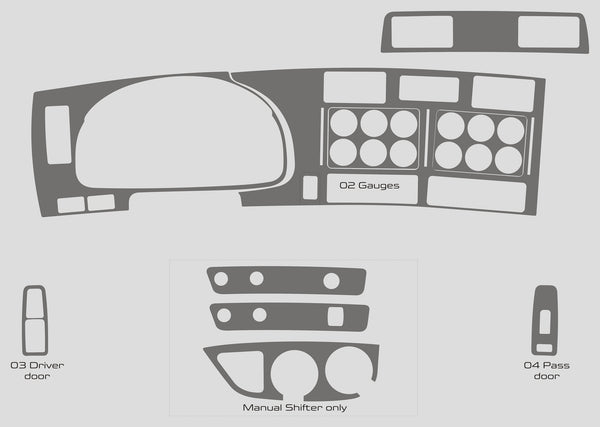 Kenworth T680 (Camion) | 2022-2023 | Kit tableau de bord (complet) | #KET622ING