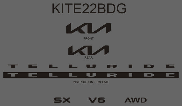 Kia Telluride (SUV) | 2022-2022 | Hood Logo | #KITE22BDG