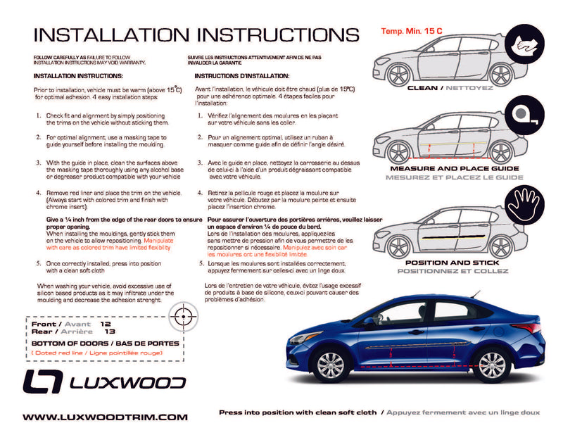 Hyundai Accent (Hatchback) | 2012-2020 | FURTIVE | #LUXAC18CRP