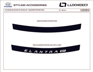 Hyundai Elantra GT (Hatchback) | 2018-2021 | Bumper protector | #LUXEG18BUM