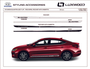 Hyundai Elantra (Sedan) | 2017-2020 | Rocker (2Tone) | #LUXEL17RKI