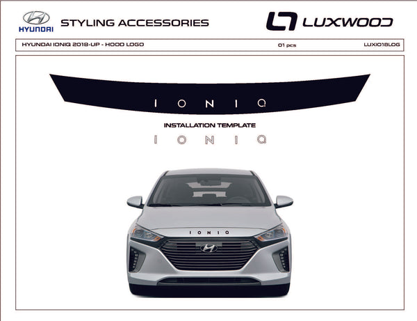 Hyundai Ioniq (Hatchback) | 2018-2022 | Hood Logo | #LUXIO18LOG