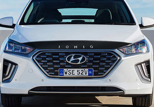 Hyundai Ioniq hybride (à hayon) | 2018-2022 | Déflecteur de capot avec logo | #HYIO18DEL