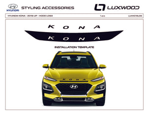Hyundai Kona (SUV) | 2018-2021 | Hood Logo | #LUXKO18LOG