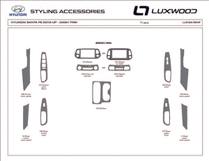 Hyundai Santa Fe (SUV) | 2019-2020 | Dash kit (Full) | #LUXSA19INF