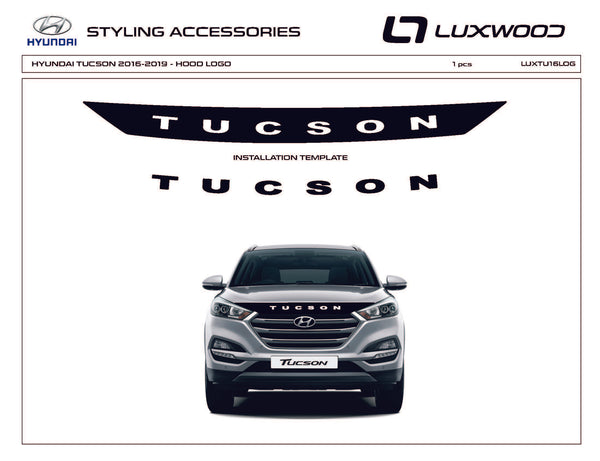 Hyundai Tucson (SUV) | 2016-2021 | Hood Logo | #LUXTU16LOG