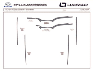 Hyundai Tucson (SUV) | 2016-2021 | Dash kit (Signature) | #LUXTU16SGN