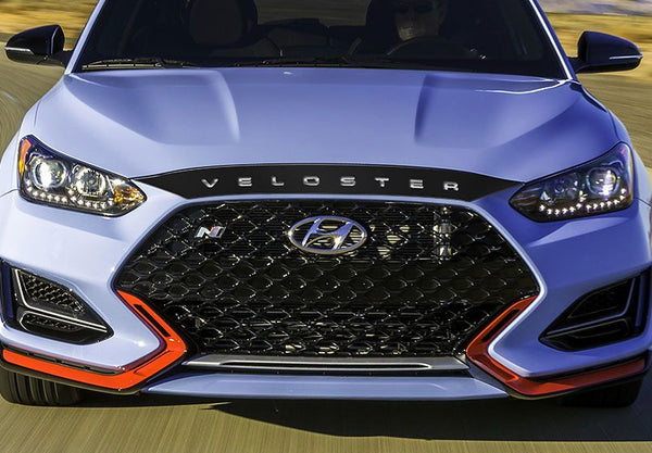 Hyundai Veloster (à hayon) | 2019-2022 | Déflecteur de capot avec logo | #HYVE19DEL