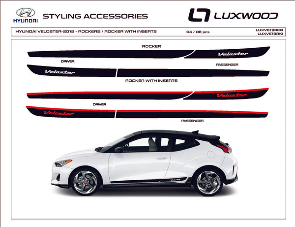 Hyundai Veloster (Hatchback) | 2019-2021 | Rocker | #LUXVE19RKR